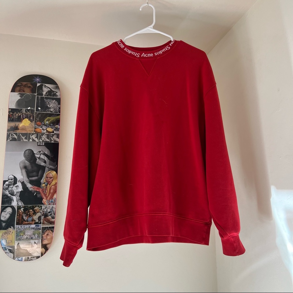 Acne Studios logo crew neck